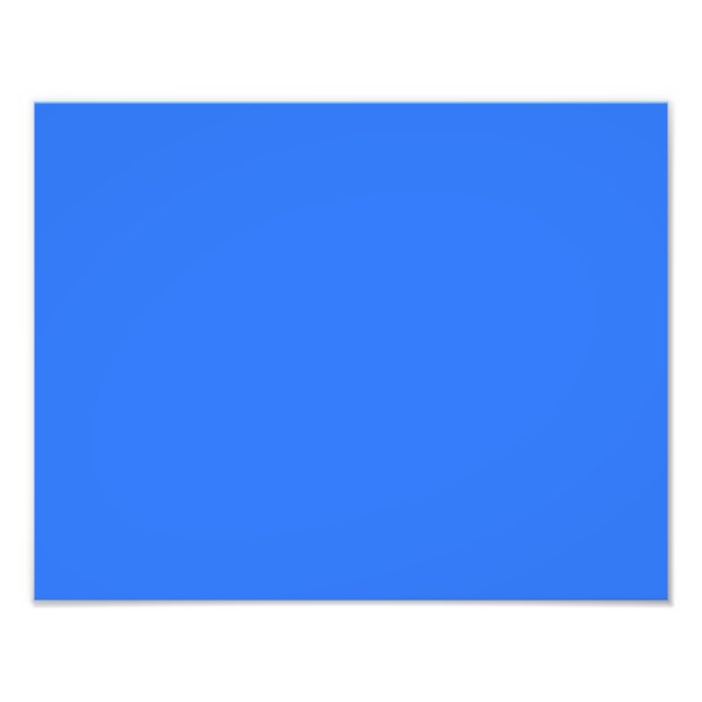 Foto azul eléctrico profundo de color (Frente)