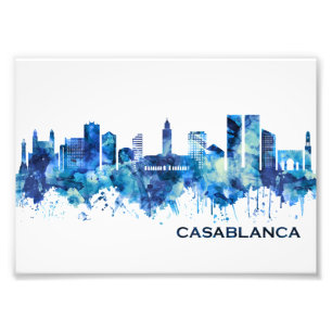 Foto Azul Skyline de Casablanca Marruecos