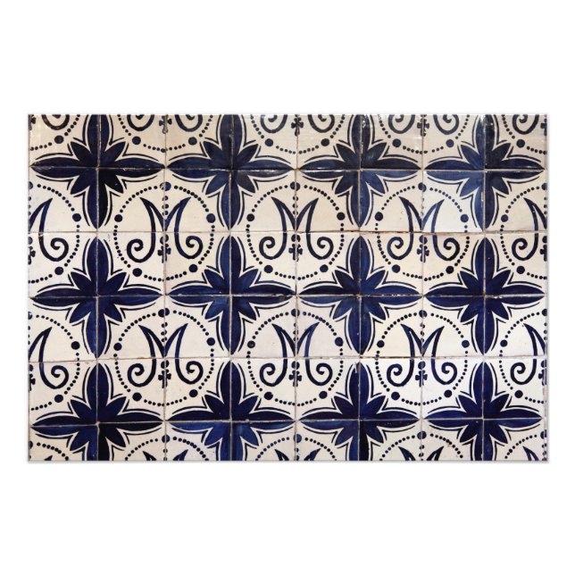 Foto Azulejo portugués vintage (Frente)