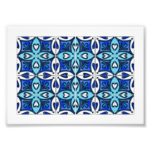 Foto Azulejos del corazón inspirados por los azules por (Frente)