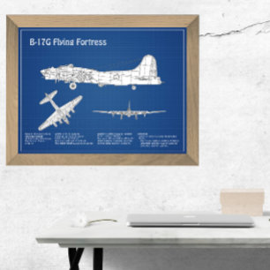 Foto B-17 Fortaleza Volante - Plan de Plano de Avión AB