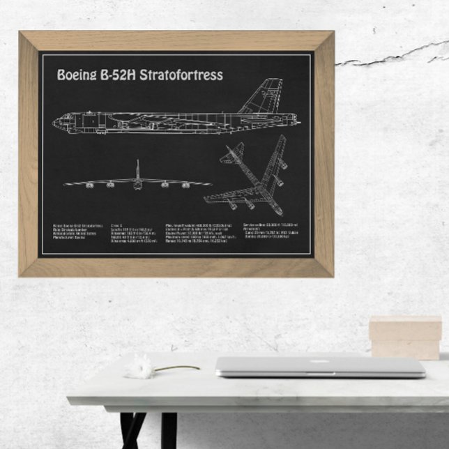 Foto B-52 Estratotrora - Planes Blueprint del avión PD (Subido por el creador)