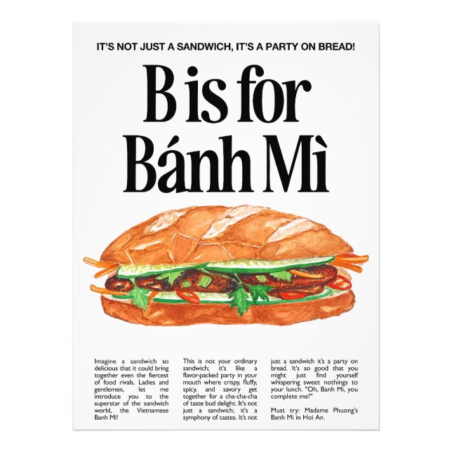 Foto B es para Banh Mi (Frente)