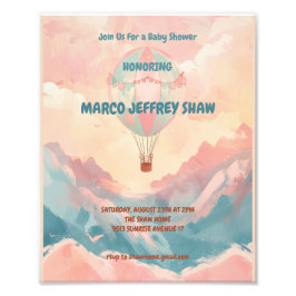 Foto Baby Shower de agua de globo de aire caliente