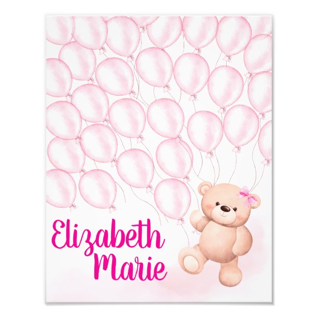 Foto Baby Shower Guest Book (Frente)