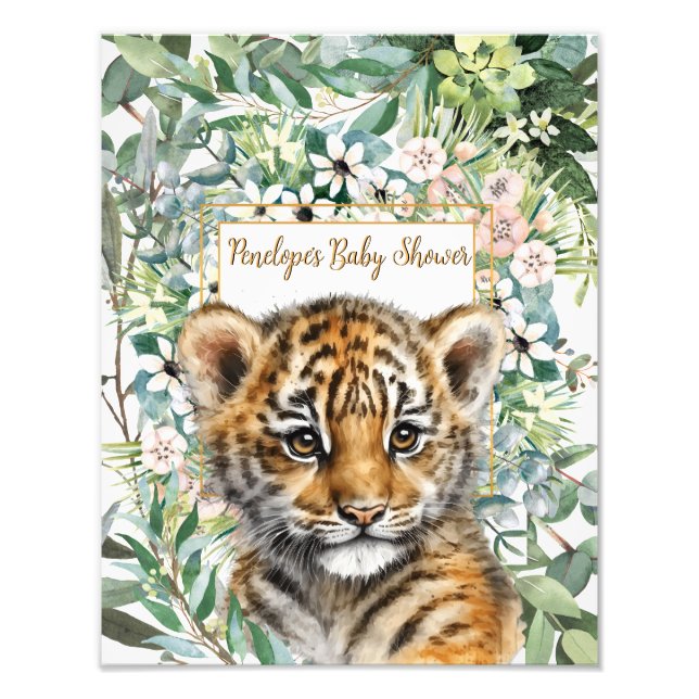 Foto Baby Shower neutro de género en el club de tigres  (Frente)
