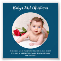 Babys First Christmas PHOTO Template - Create Own