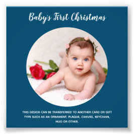 Foto Babys First Christmas PHOTO Template - Create Own