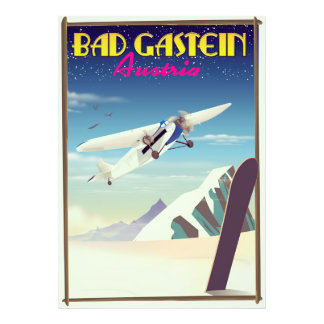 Foto Bad Gastein Austria Snowboarding poster
