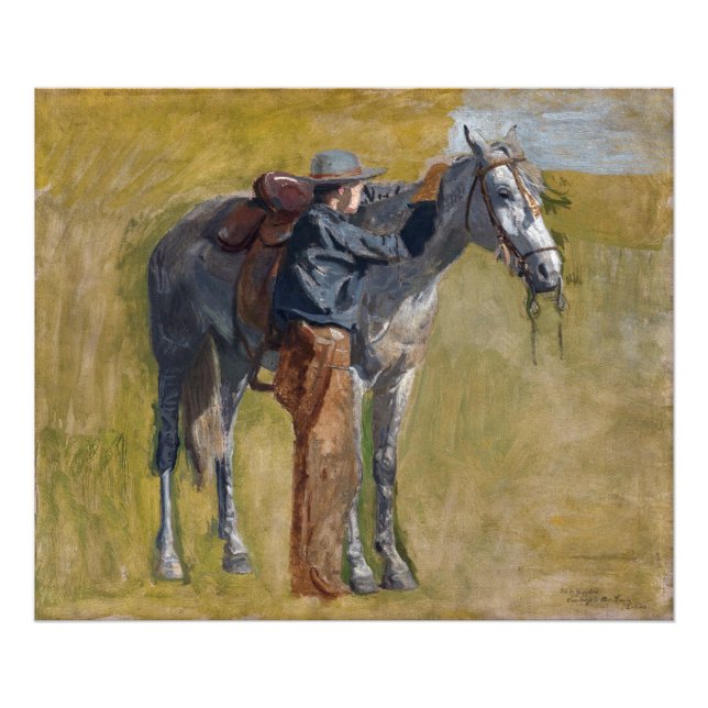 Foto Badlands estadounidenses: Vaquero del viejo oeste  (Frente)