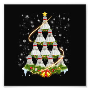 Foto Badminton Shuttlecock Árbol de Navidad Badminton L