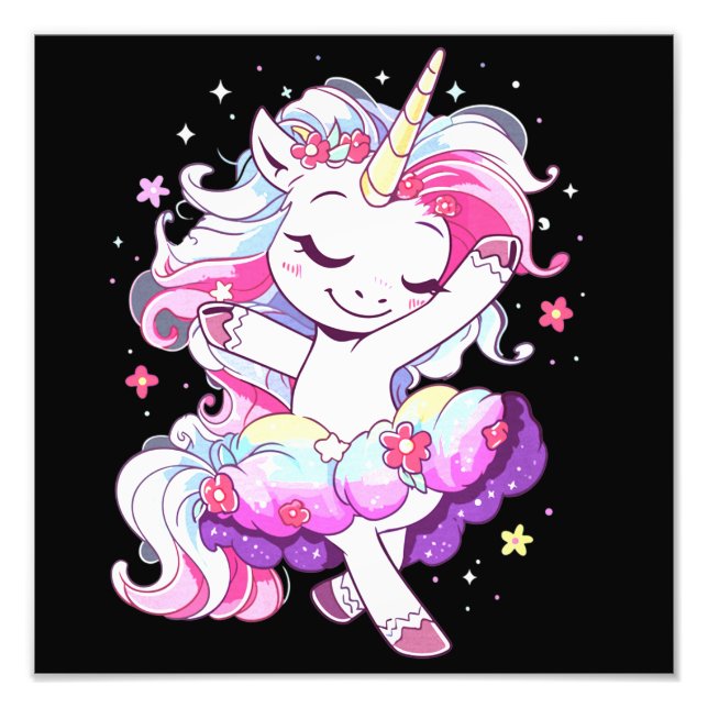 Foto Bailarina de ballet Unicorn Chicas Arcoiris Baller (Frente)