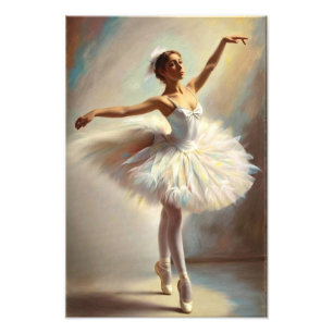 Foto Bailarina de puntas con amplio tutú