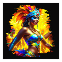 Bailarina del Carnaval de Brasil