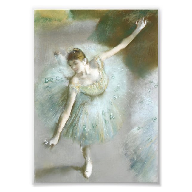 Foto Bailarina en degas verdes, arte (Frente)