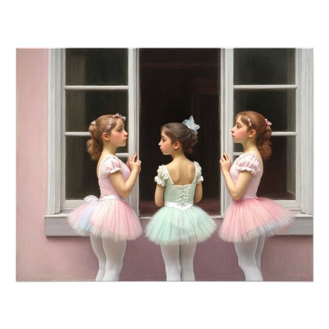 Foto Bailarinas con tutús de colores suaves (Frente)