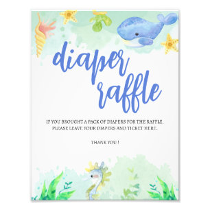 Foto Bajo el Rótulo Baby Shower Diaper Raffle