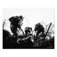BAJO LA IMPRESIÓN DE ARTE militar WIRE de Jaime Mu