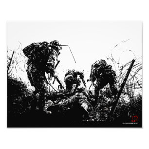 Foto BAJO LA IMPRESIÓN DE ARTE militar WIRE de Jaime Mu