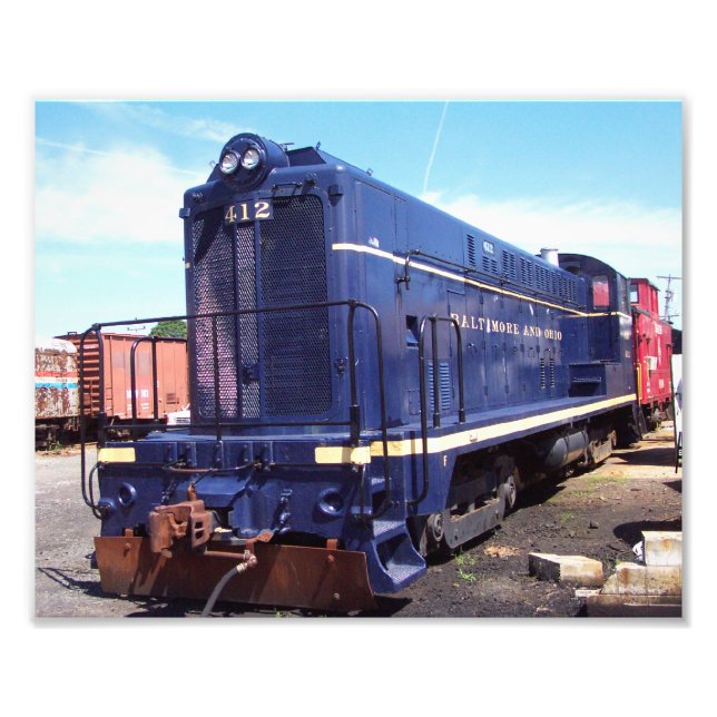 Foto Baldwin Locomotive Works-B&O Locomotive 412 (Frente)