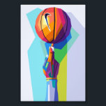 Foto Baloncesto Wpap Pop Art<br><div class="desc">Deportes de baloncesto al estilo de arte pop de Wpap</div>