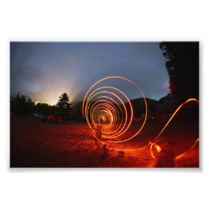 Foto Bandas de luz - edición de fuego-