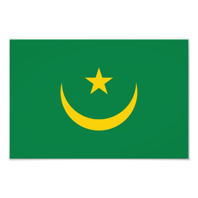 Foto Bandera antigua de Mauritania (Frente)