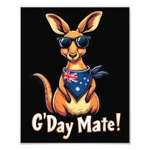 Foto Bandera australiana canguro Bandana celebra austra