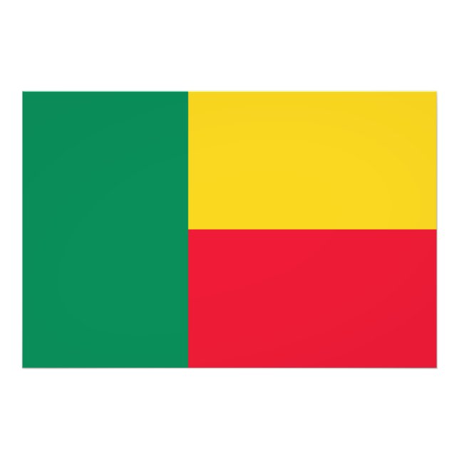 Foto Bandera Benín Patriótica (Frente)