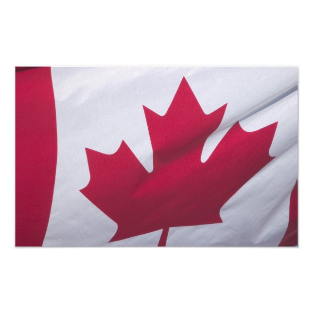 Foto Bandera canadiense. (Frente)