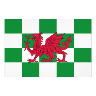 Foto Bandera Celta Dragón Rojo Místico de Gales