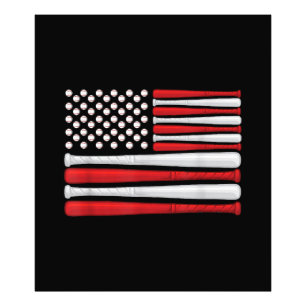 Foto Bandera clásica americana de béisbol - Béisbol vin