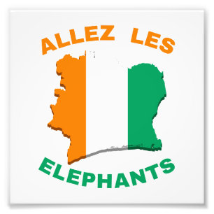 Foto Bandera Côte d'Ivoire camiseta de fútbol Côte d'Iv