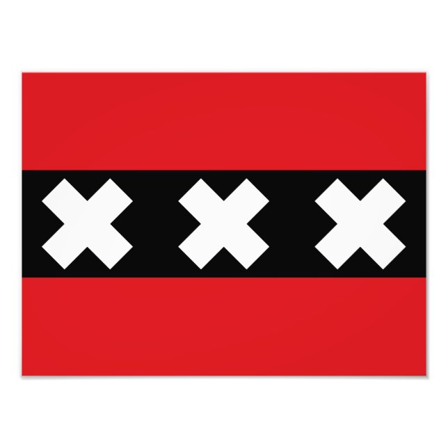 Foto Bandera de Ámsterdam (Frente)