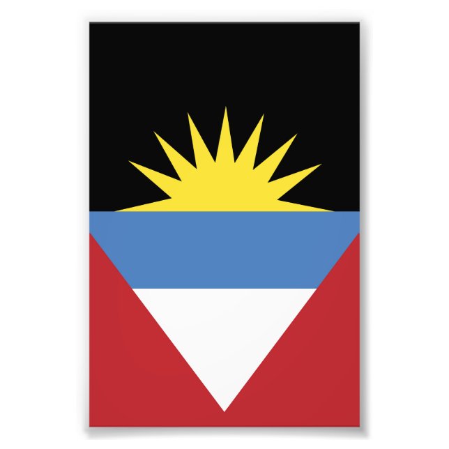 Foto Bandera de Antigua y Barbuda (Frente)