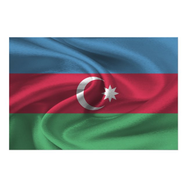 Foto Bandera de Azerbaiyán (Frente)