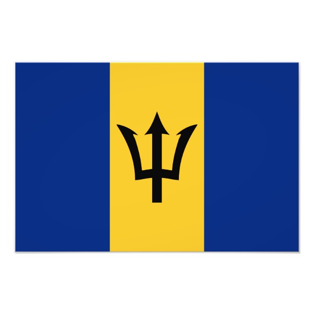 Foto Bandera de Barbados (Frente)