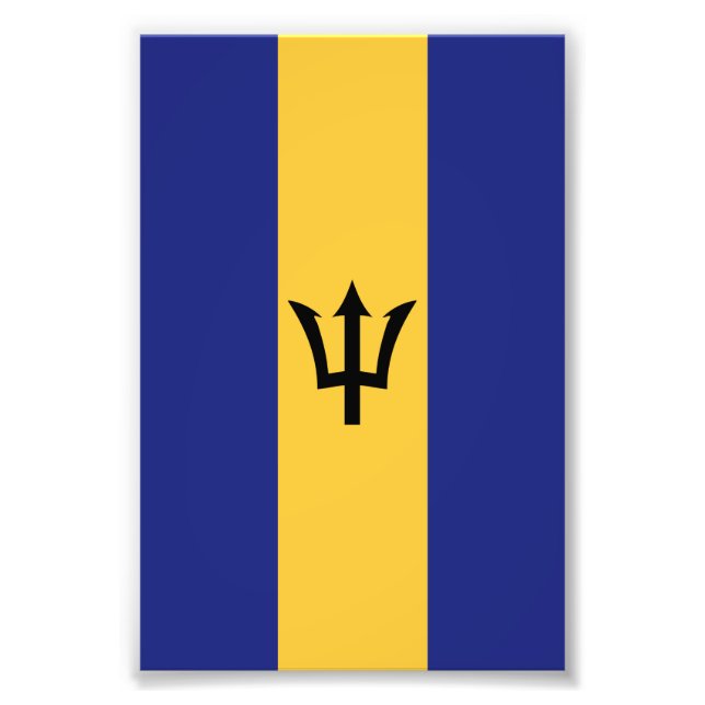 Foto Bandera de Barbados (Frente)