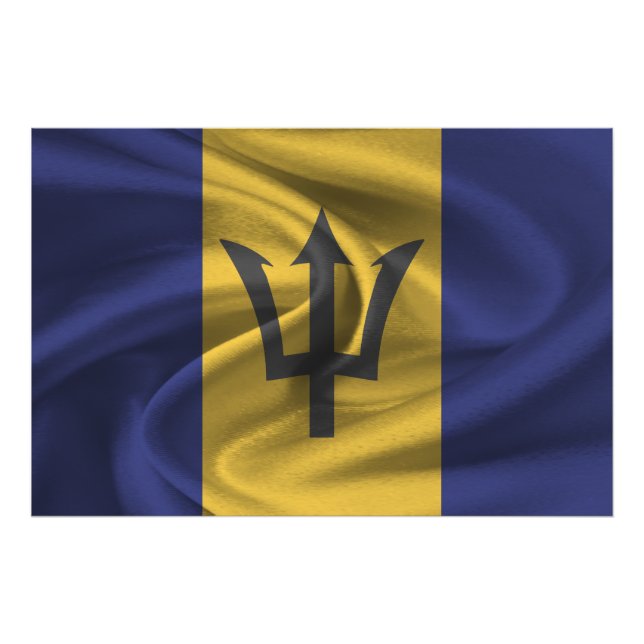 Foto Bandera de Barbados (Frente)