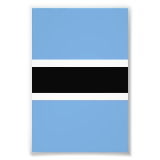 Foto Bandera de Botsuana (Frente)