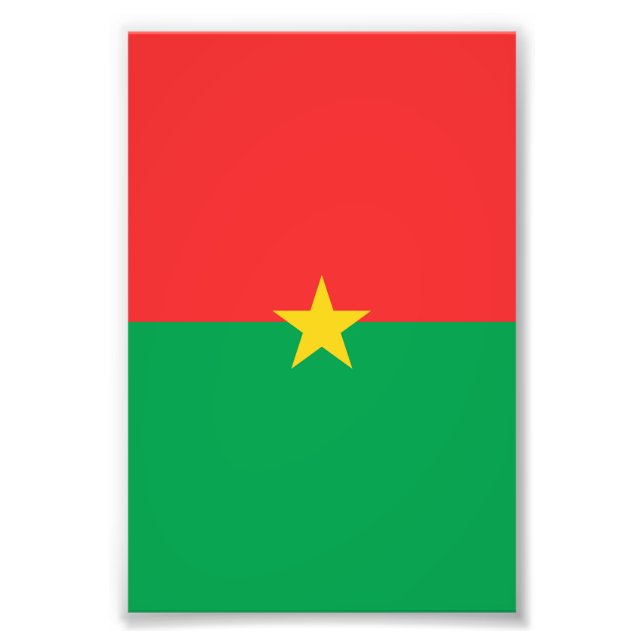 Foto Bandera de Burkina Faso (Frente)