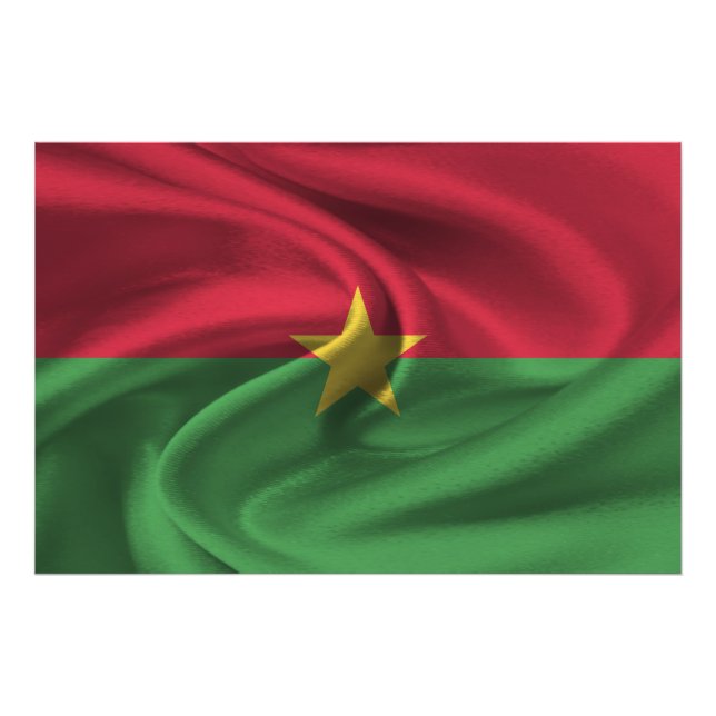 Foto Bandera de Burkina Faso (Frente)