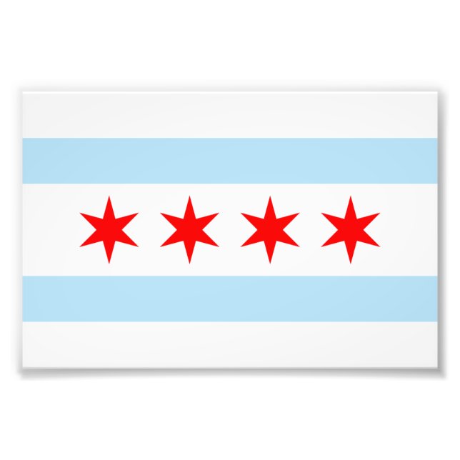 Foto Bandera de Chicago Photo Print (Frente)