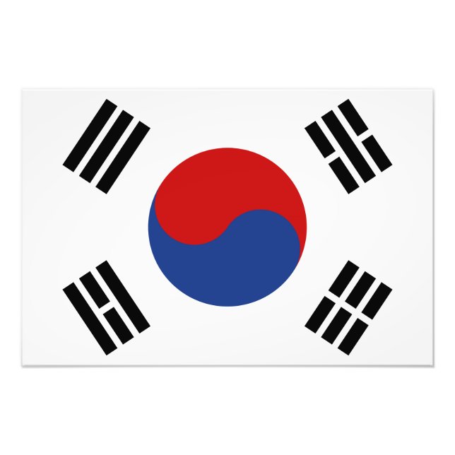 Foto Bandera de Corea del Sur (Frente)