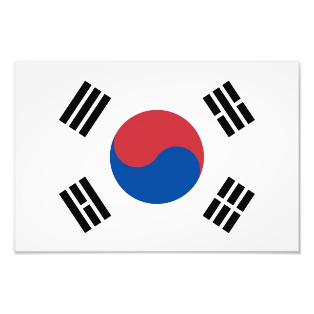 Foto Bandera de Corea del Sur (Frente)