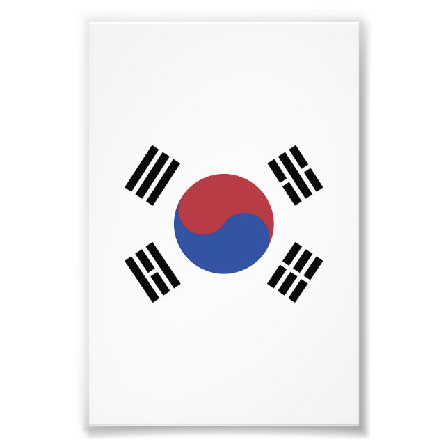 Foto bandera de Corea del Sur (Frente)