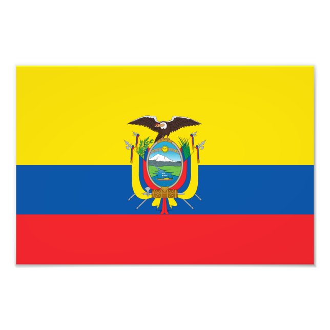 Foto Bandera de Ecuador (Frente)