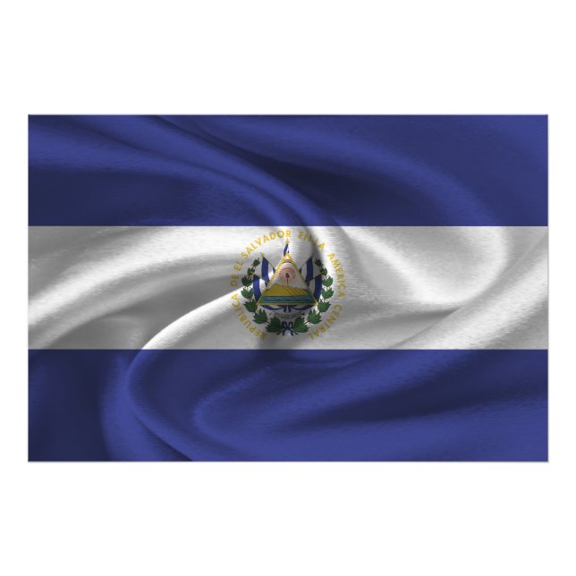 Foto Bandera de El Salvador (Frente)