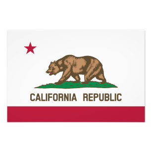 Foto Bandera de estado de California