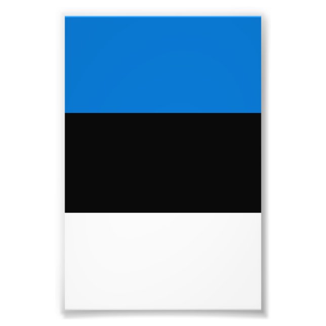 Foto bandera de Estonia (Frente)